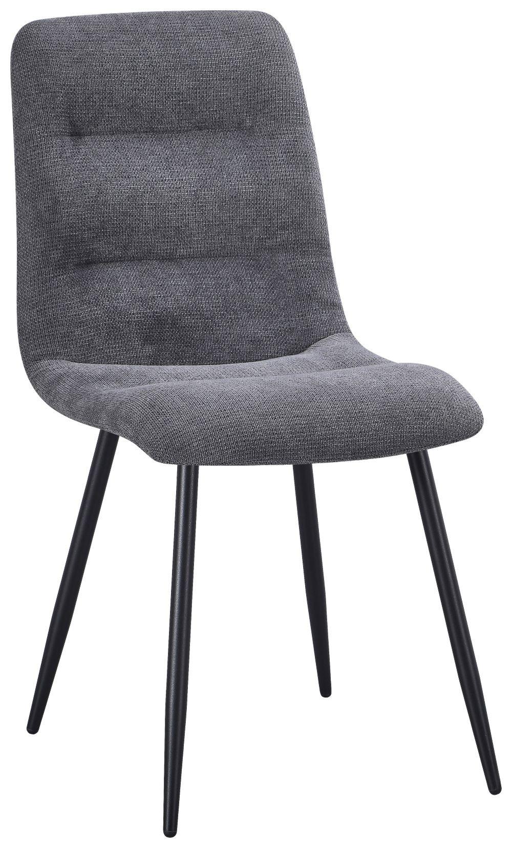 Scaun TINA - negru/gri, Modern, metal/textil (45/86/58cm) - Based