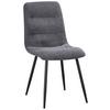 Scaun TINA - negru/gri, Modern, metal/textil (45/86/58cm) - Based