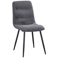 Scaun TINA - negru/gri, Modern, metal/textil (45/86/58cm) - Based