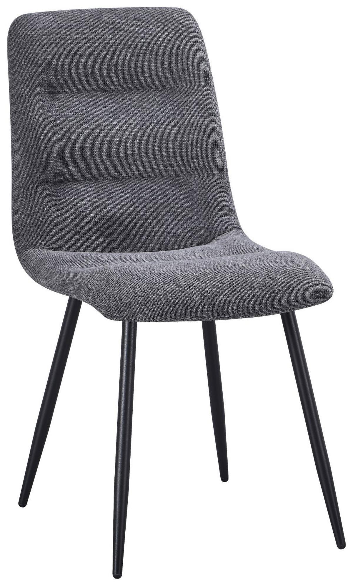 Scaun TINA - negru/gri, Modern, metal/textil (45/86/58cm) - Based