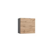 Küchenoberschrank Turin ca. 60x57 cm Graphit/Eiche - Eiche Wotan/Graphitfarben, Design (60/57/34cm) - Held