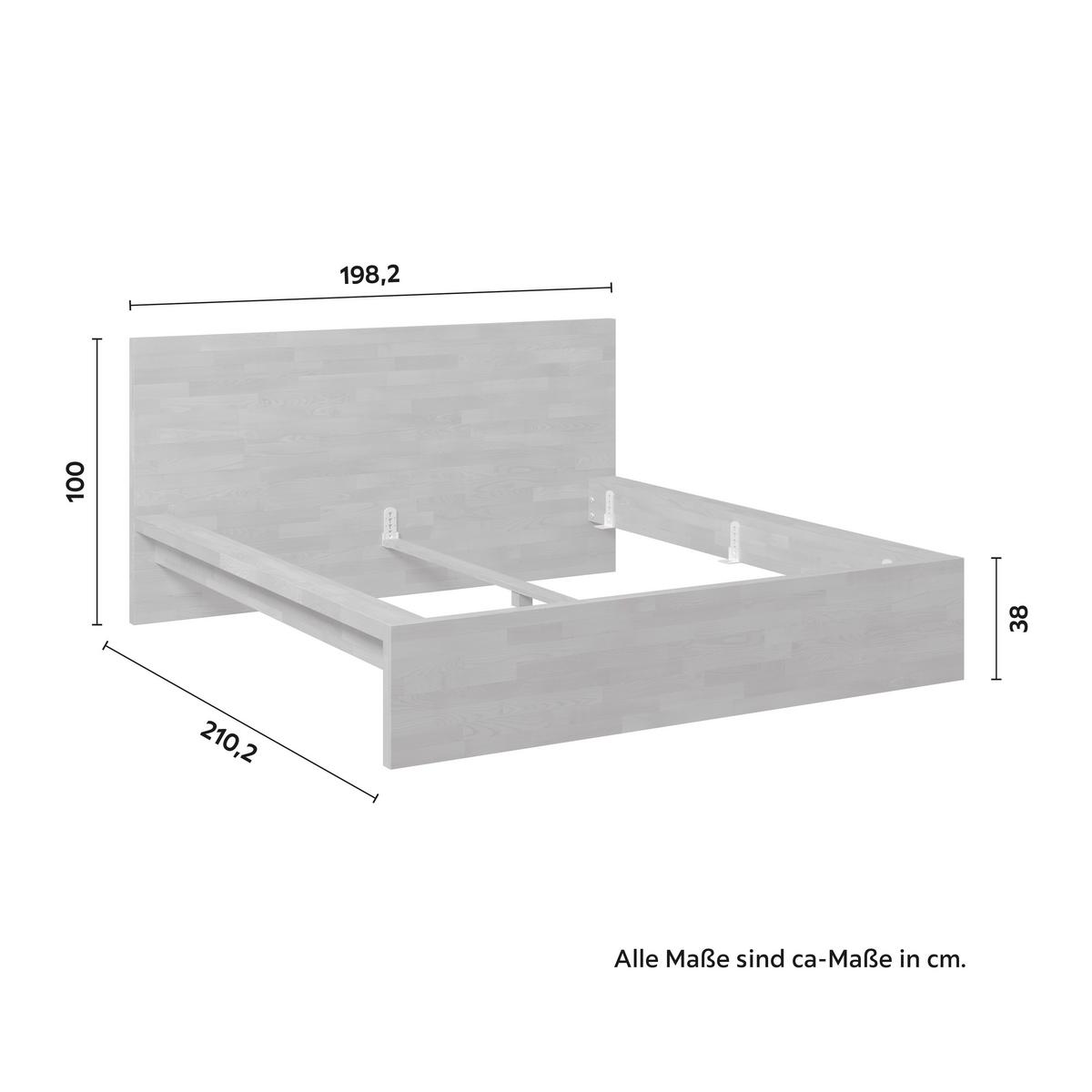 Postelja Wilma, 180x200cm - divji hrast, Moderno, les (180/200cm) - Bessagi Home
