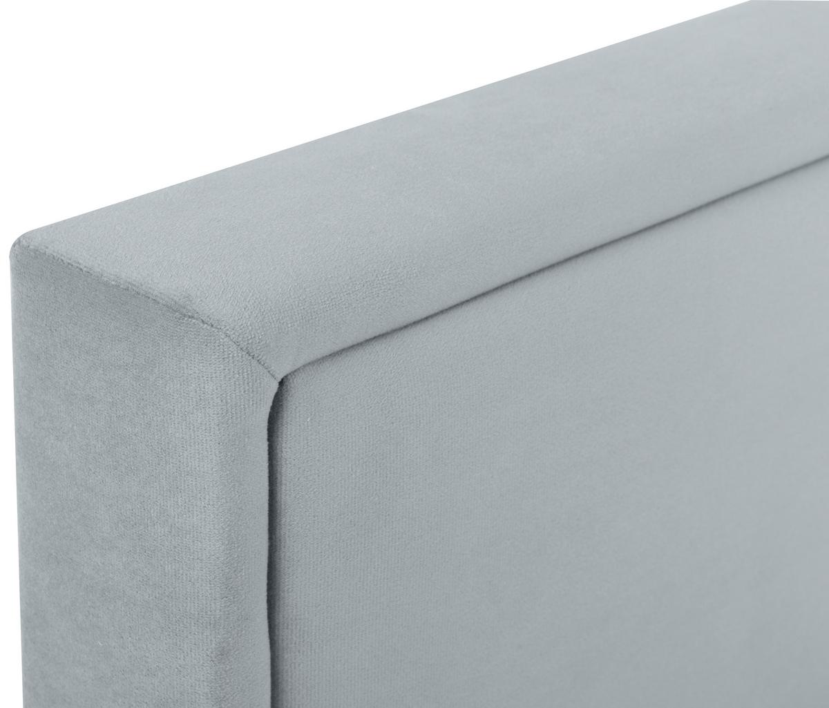 Polsterbett Anadia ca. 120x200 Grau - Chromfarben/Grau, MODERN, Holz/Textil (120/200cm) - MID.YOU