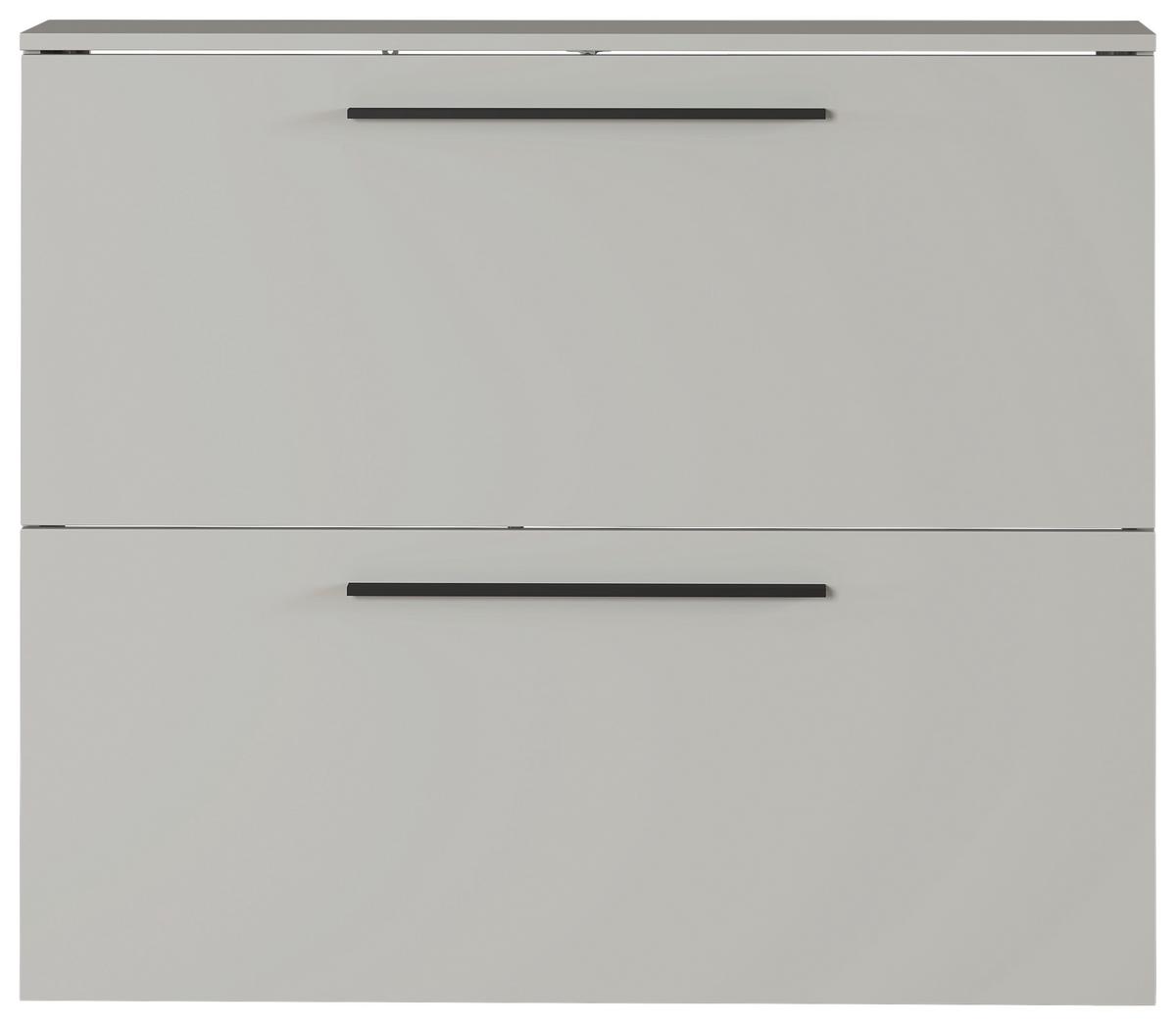 SZAFKA UCHYLNA NA BUTY GW-UTAH - czarny/kaszmir, Basics, materiał drewnopochodny/tworzywo sztuczne (100/85/19cm)