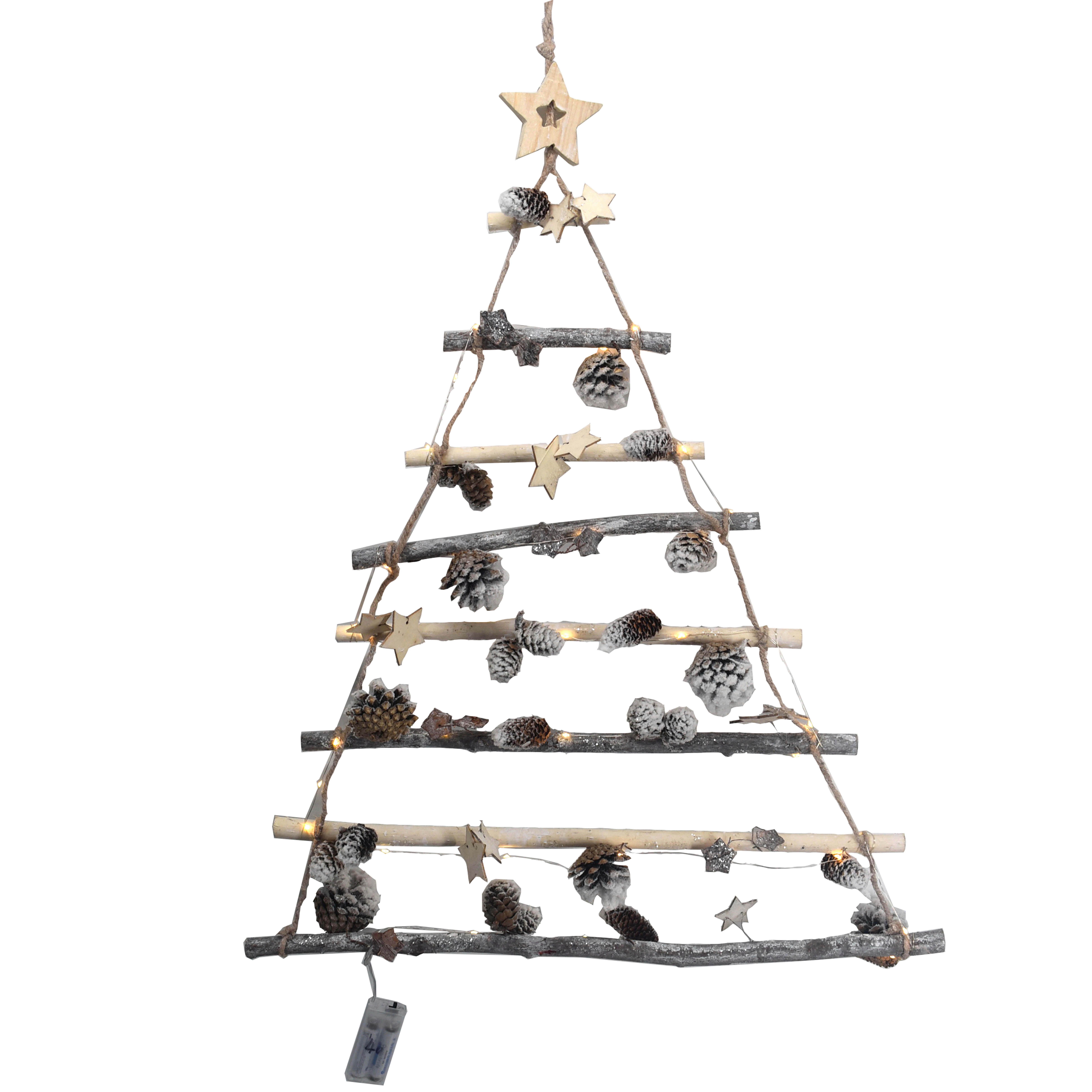 DRZEWO DEKORACYJNE 23HRL5270 - biały, Lifestyle, materiały naturalne/drewno (58/80cm) - X-Mas