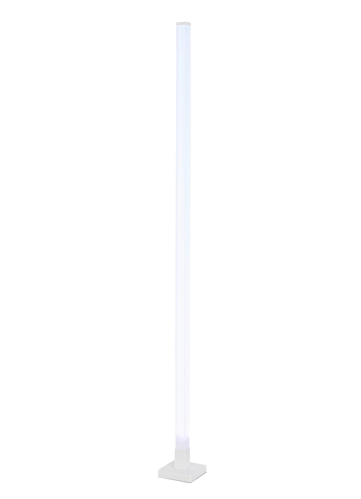 Led Dekorativna Svjetiljka Run - bijela, Moderno, plastika (12,5/12,5/150cm) - Modern Living