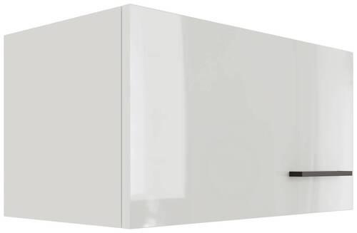 Küchenoberschrank in Lichtgrau Glänzend - Schwarz/Grau, MODERN, Holzwerkstoff/Metall (60/32/32cm) - FlexWell