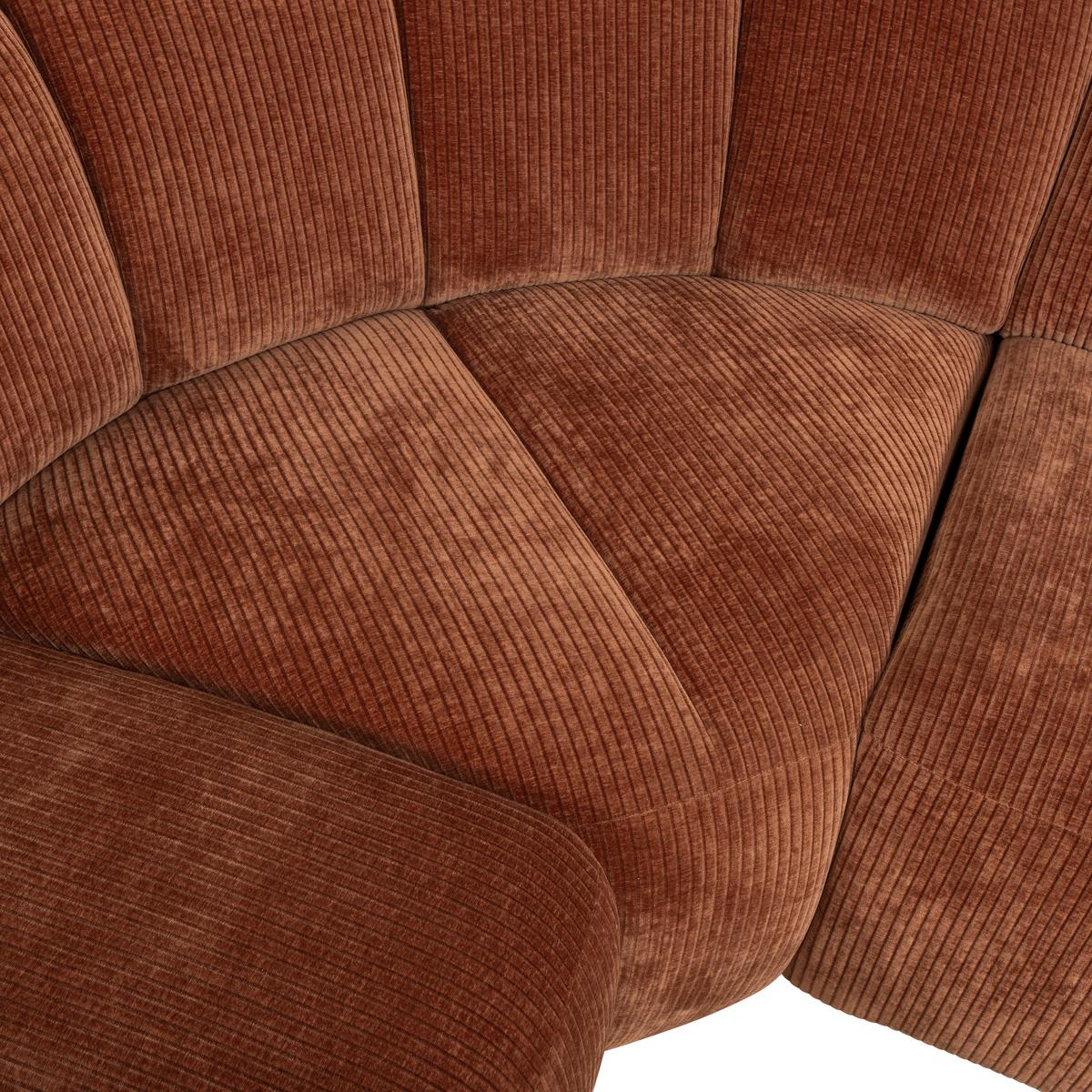 Ecksofa Mojo Rostfarben S: 230x310 cm - Rostfarben, Design, Textil (230/310cm) - Livetastic