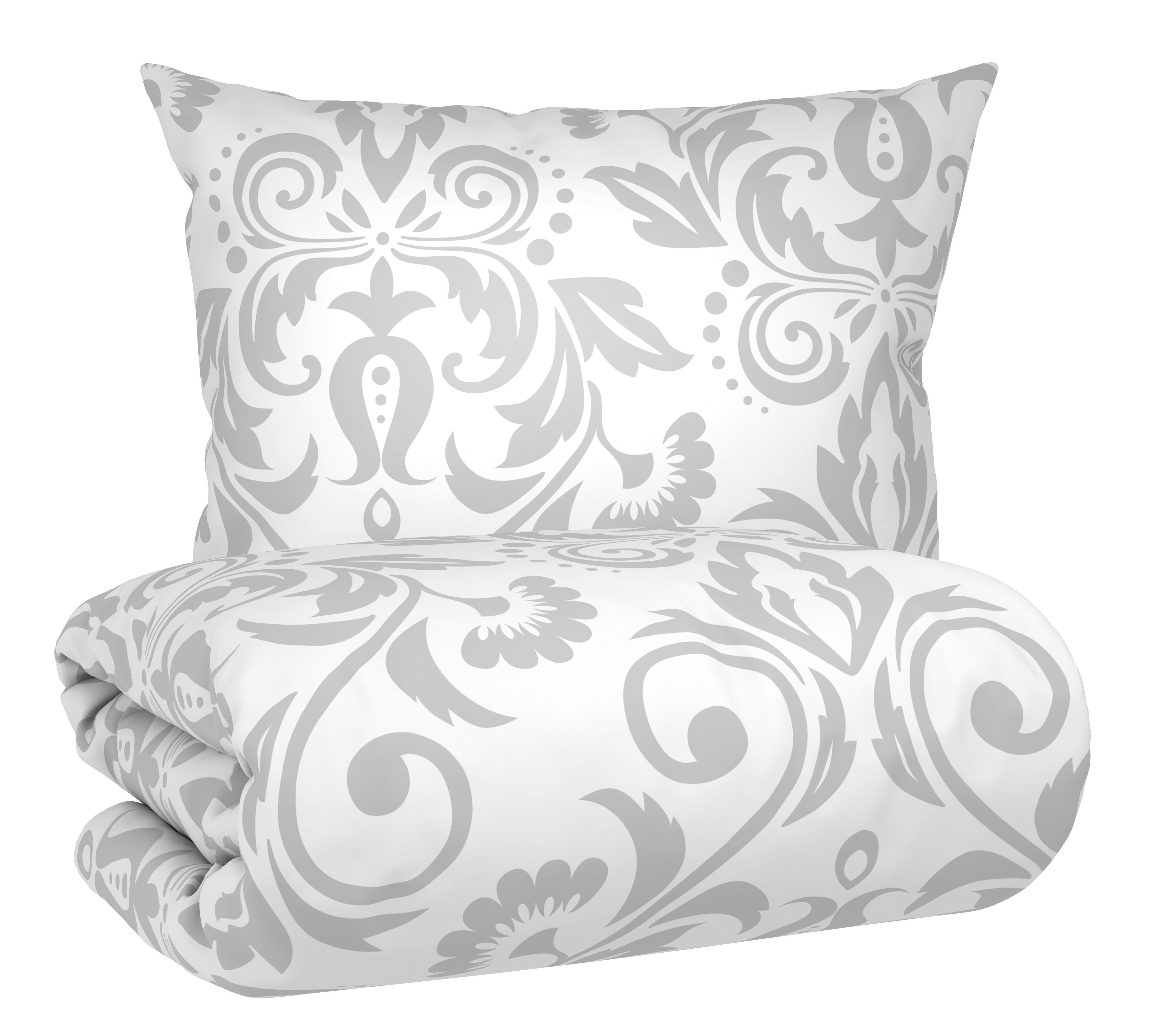 Lenjerie de pat Aktion cca. 140x200/50x70 cm - gri deschis, textil (140/200cm) - Mömax