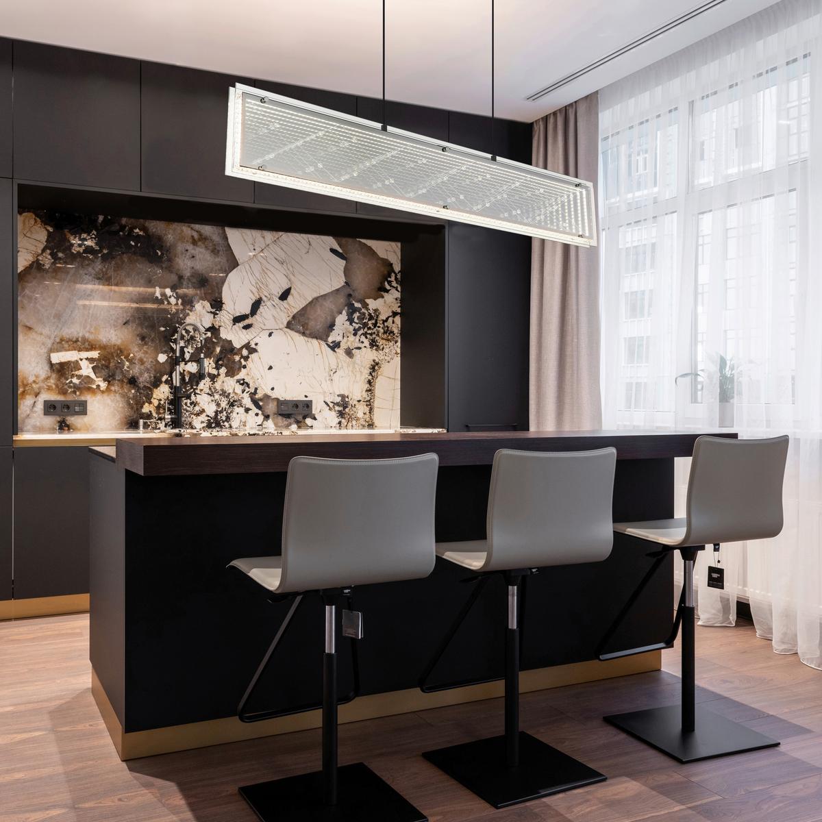 Led Viseća Svjetiljka Mirrora - prozirno/boje kroma, Design, staklo/metal (113/8/120cm) - Globo