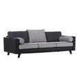 Velika Zofa Showtime - siva/črna, Trendi, tekstil (240/69/45/100cm) - Premium Living