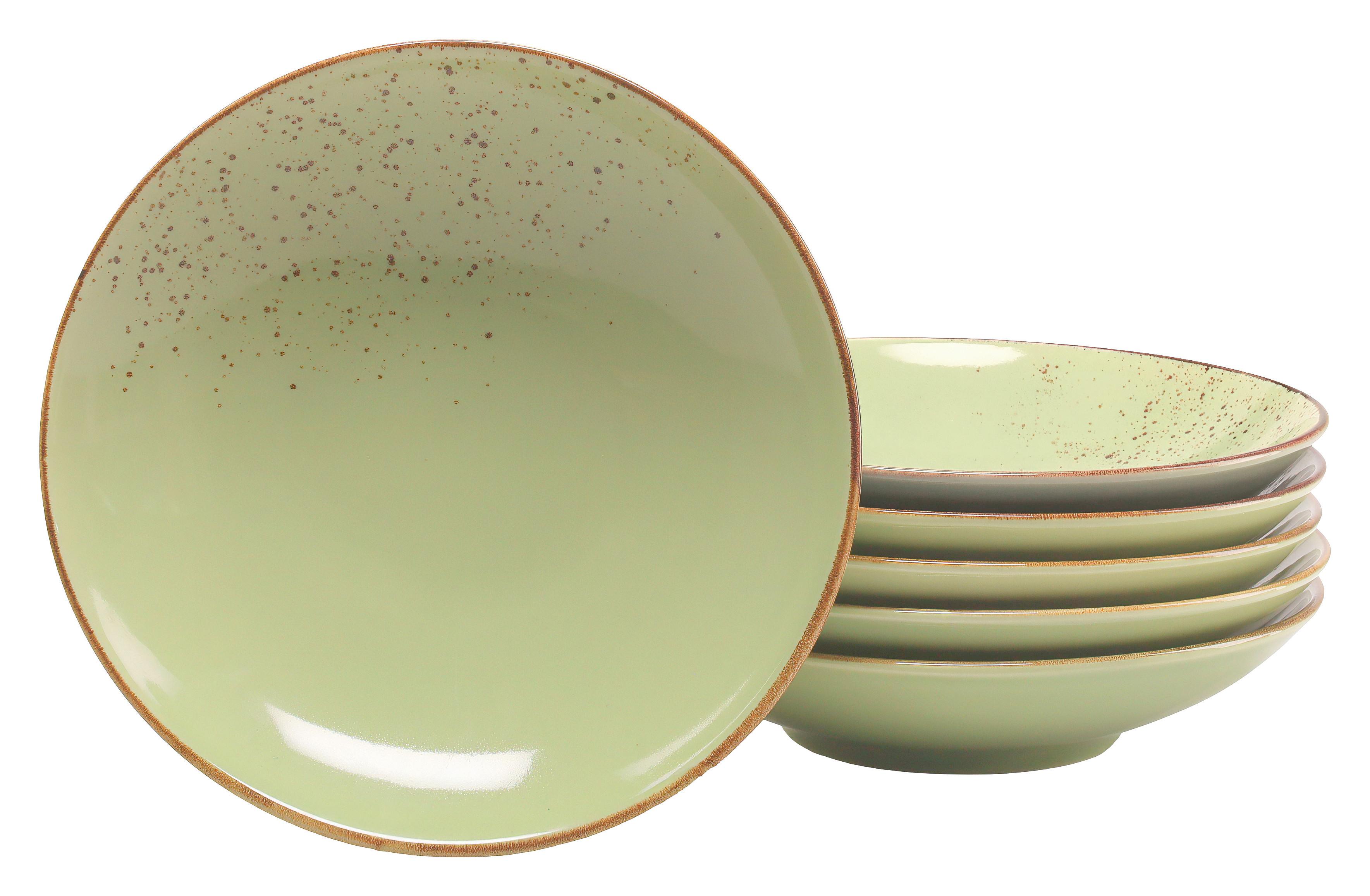 Suppentellerset 22051 Nature Collection - Grün, Trend, Keramik (22cm) - Creatable