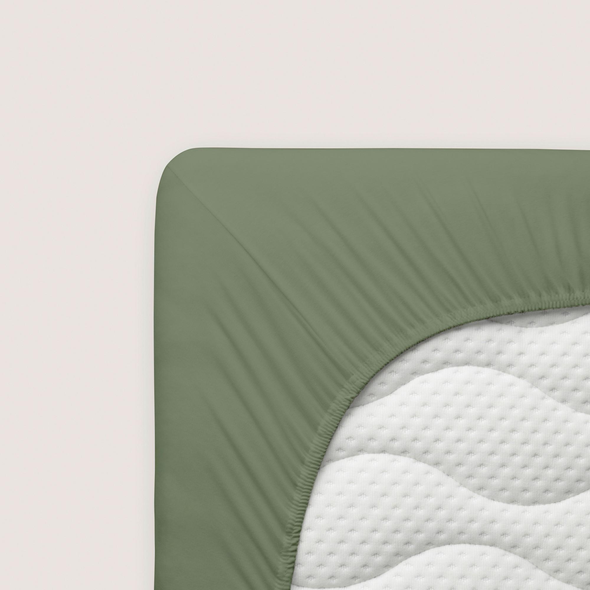 FIXLEINTUCH BASIC - Salbeigrün, Textil (100/200cm) - Modern Living