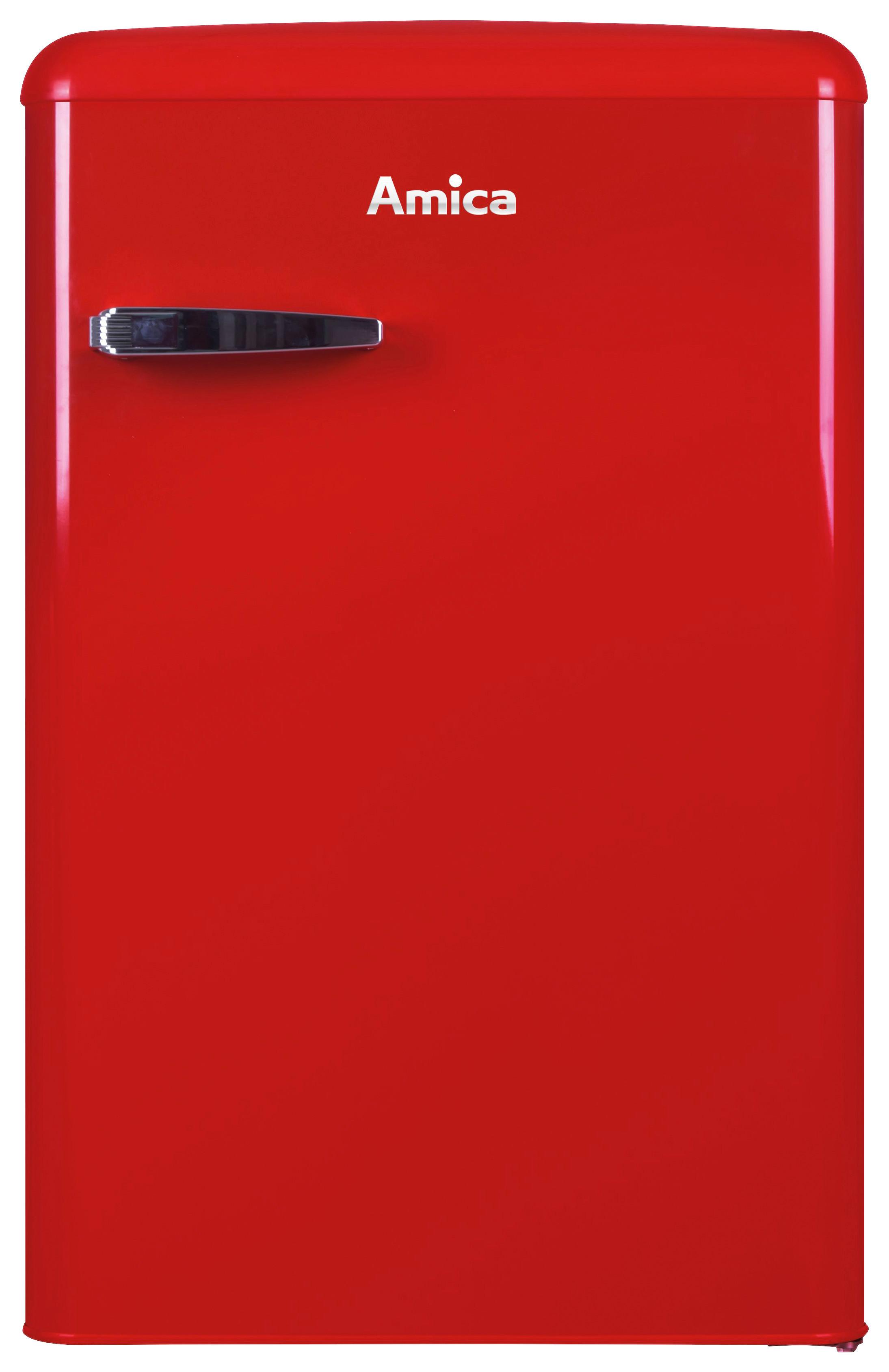 Kühl-Gefrier-Kombination KS15610R - Rot (55/87,5/61,5cm) - Amica