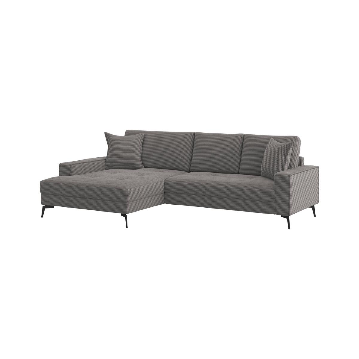 Kutna Garnitura Zero - crna/antracit, Trend, tekstil (173/286cm)