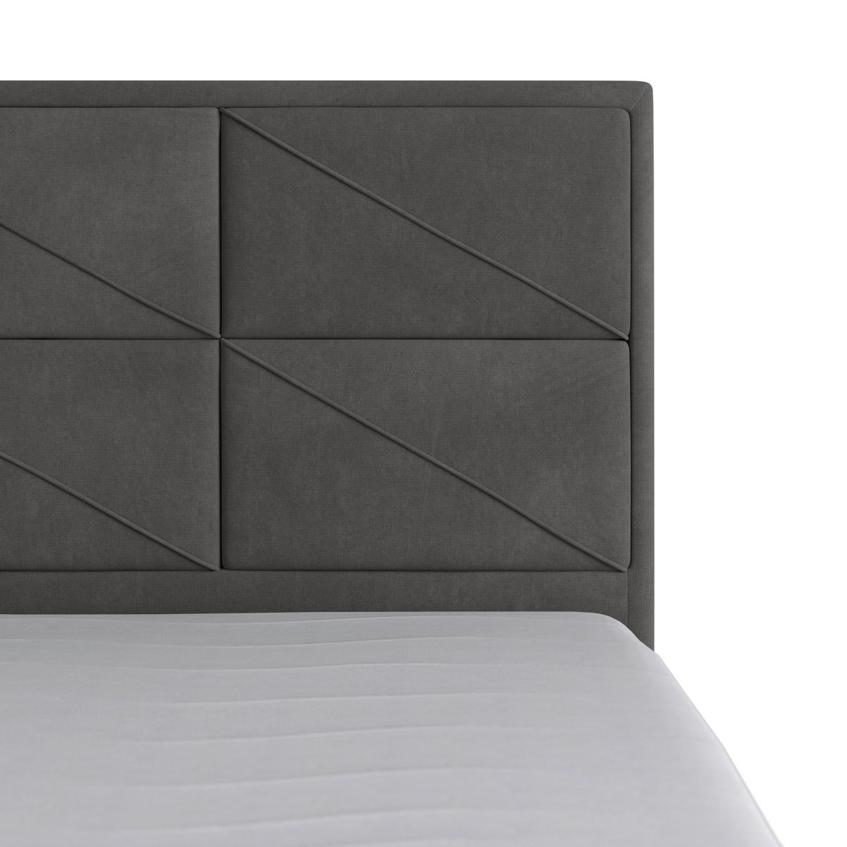 Boxspringbett Helsinki ca. 180x200 cm Anthrazit - MODERN, Holz/Kunststoff (180/200cm) - MID.YOU