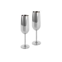 Pezsgőspohár Sektkelch Set - nemesacélszínű, Basics, fém (6,3/6,3/22,5cm) - Echtwerk