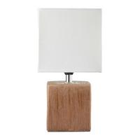 Tischleuchte Wanda max. 25 Watt - Dunkelbraun/Beige, MODERN, Keramik/Textil (15,5/28,5cm) - Mömax