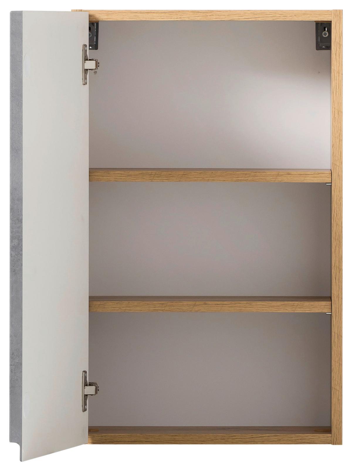Hängeschrank Varese ca. 40x64 cm Hellgrau/Eiche - Eiche Wotan/Hellgrau, MODERN, Holzwerkstoff (40/64/20cm) - Held
