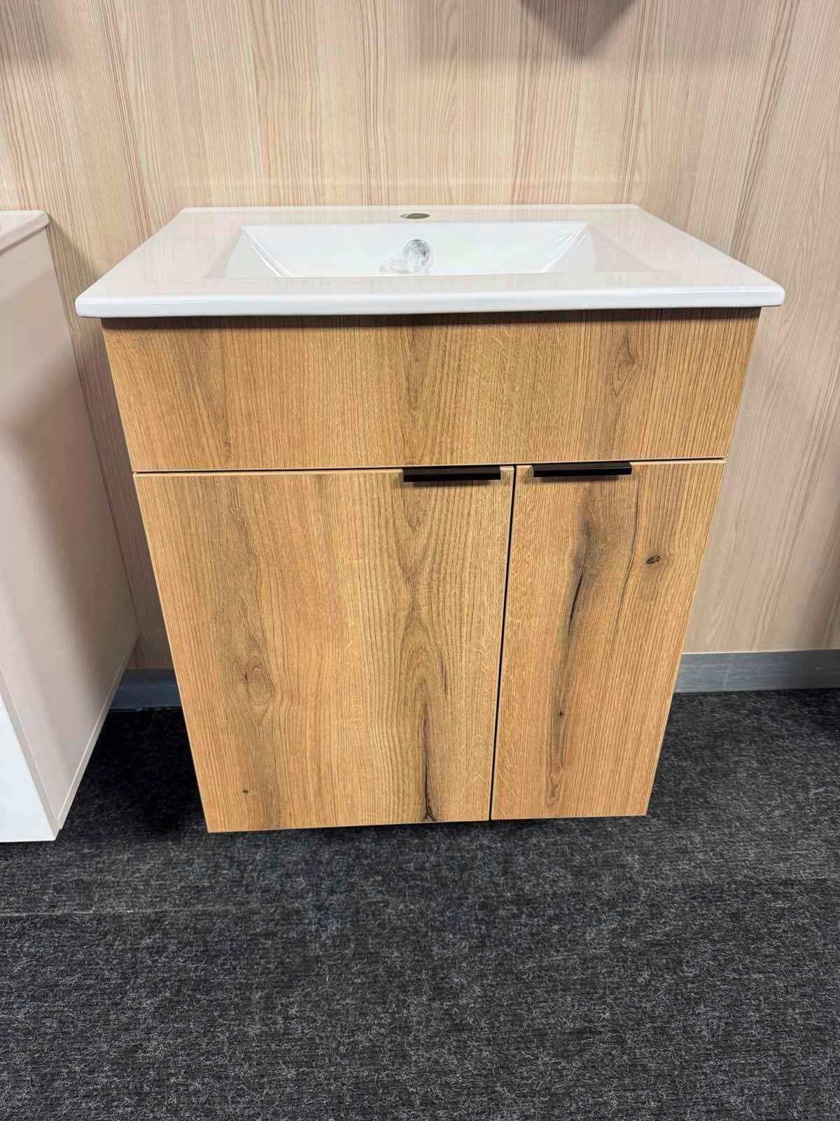 Umivalniška Enota Z Umivalnikom Napoli - črna/bela, Moderno, kovina/leseni material (60/78/45cm) - Mömax