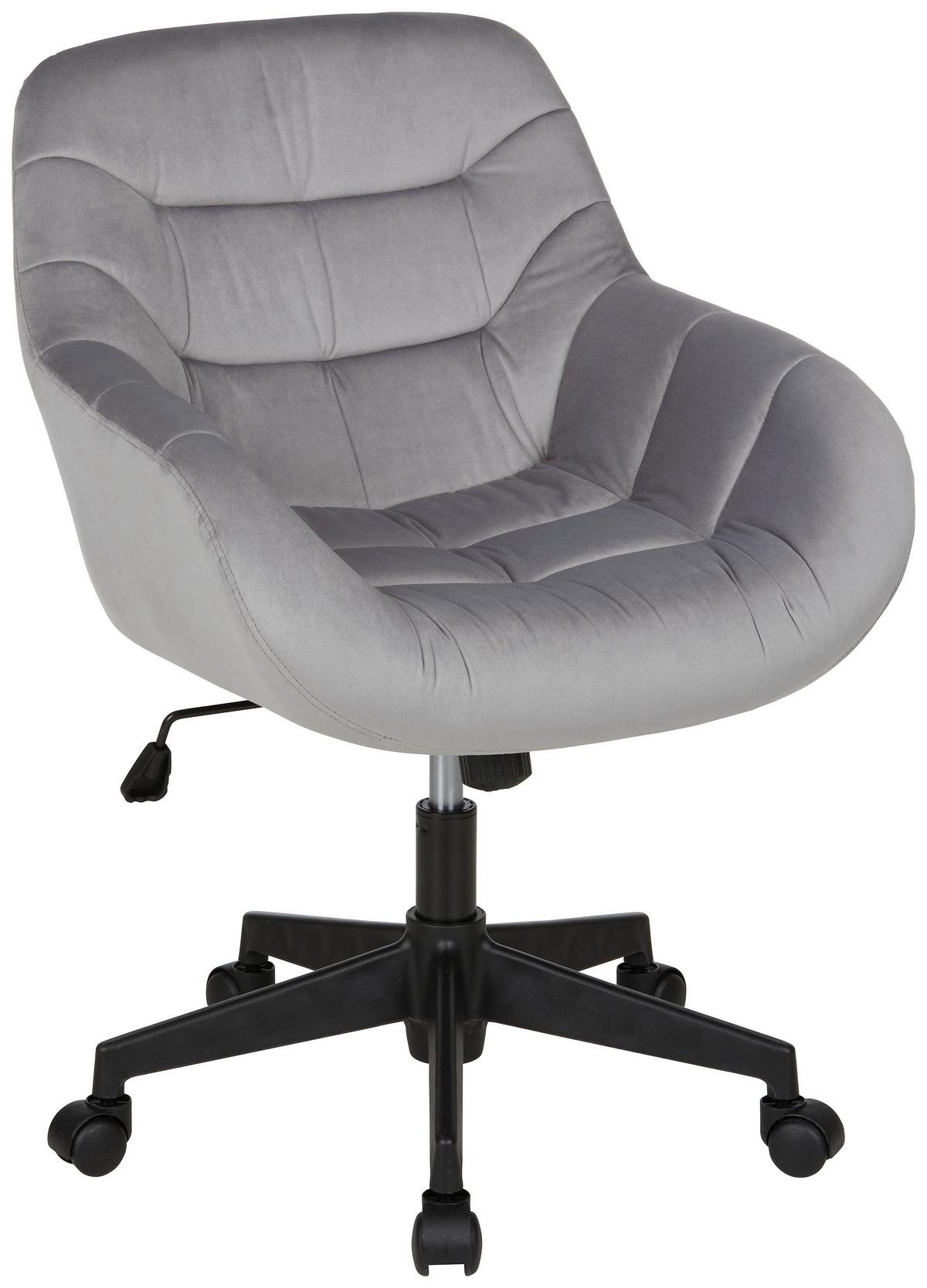 Drehstuhl in Grau - Schwarz/Grau, Modern, Holz/Kunststoff (60/91/64cm) - Mömax