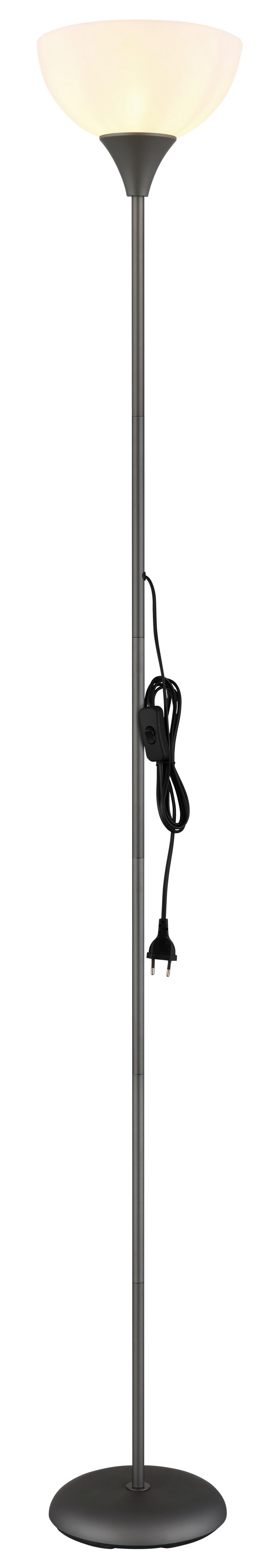 Podna Svjetiljka Wilbur - bijela/boje titana, Basics, metal/plastika (25/178,5cm) - Globo