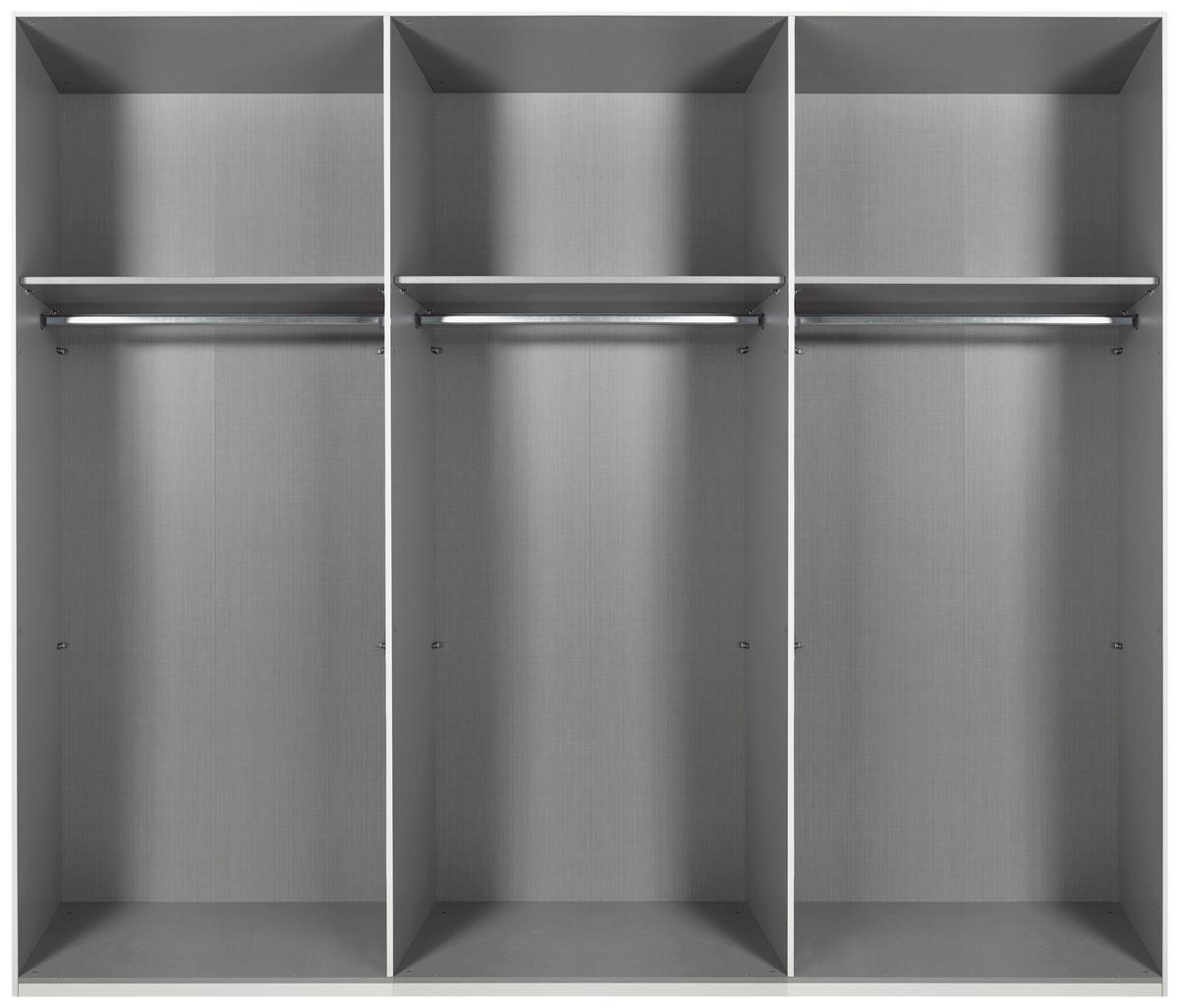 Ormar S Kliznim Vratima Monaco - boje grafita/siva, Moderno, staklo/drvni materijal (270/210/65cm) - Modern Living