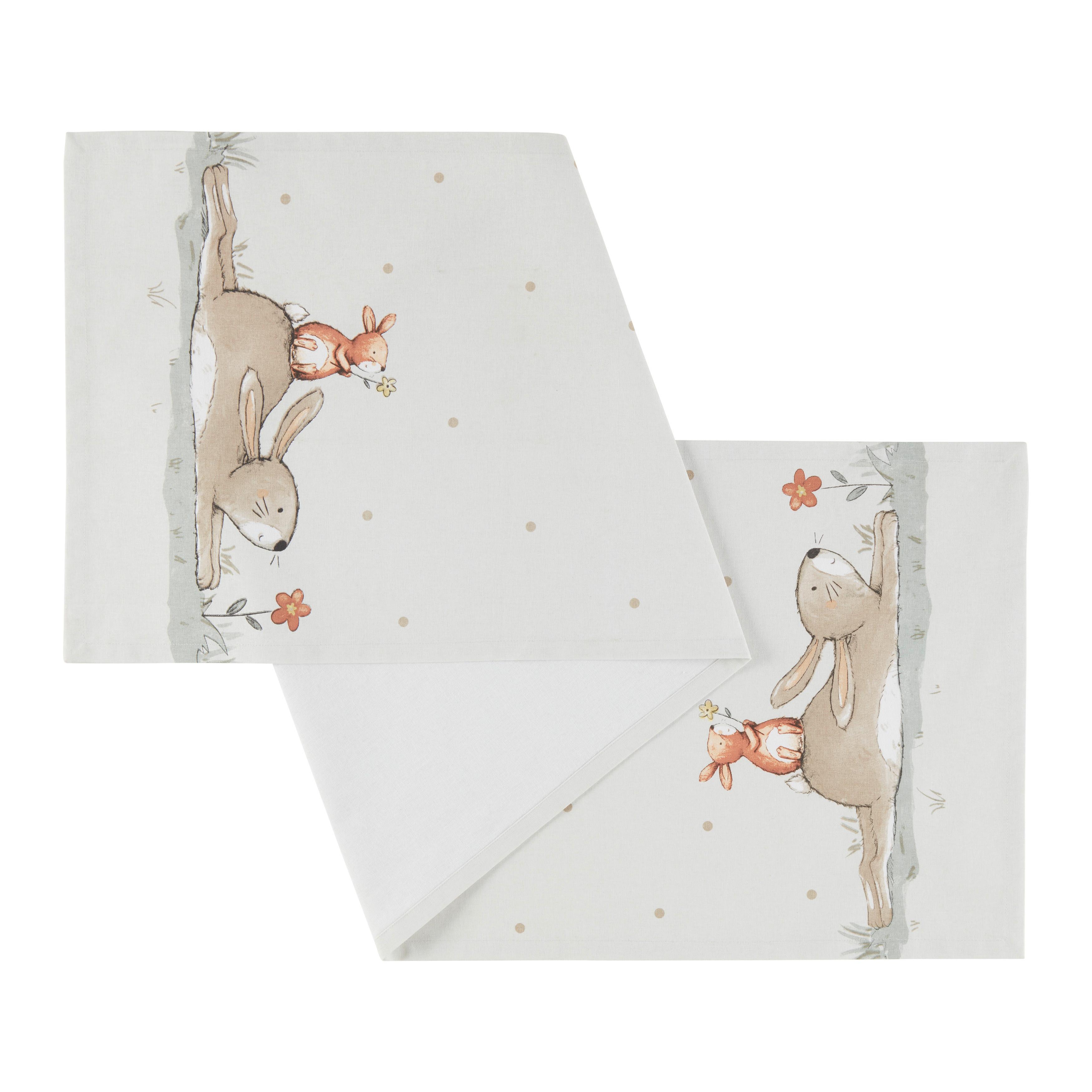 Tischläufer Bunny ca. 140x40cm - Multicolor, Textil (140/40cm) - Mömax