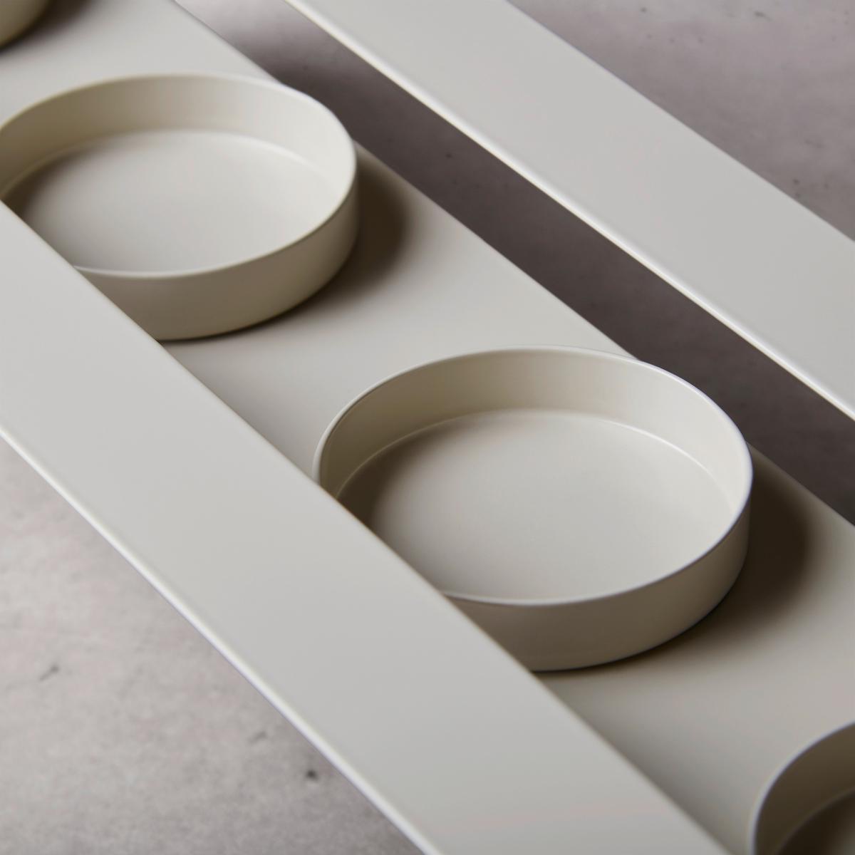 Suport pentru lumânări Estelle - maro, metal (55,5/16,5/12cm) - Visiona