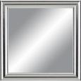 Wandspiegel in Silber, ca. 30x30cm - Silberfarben, MODERN, Glas/Holzwerkstoff (30/30cm)