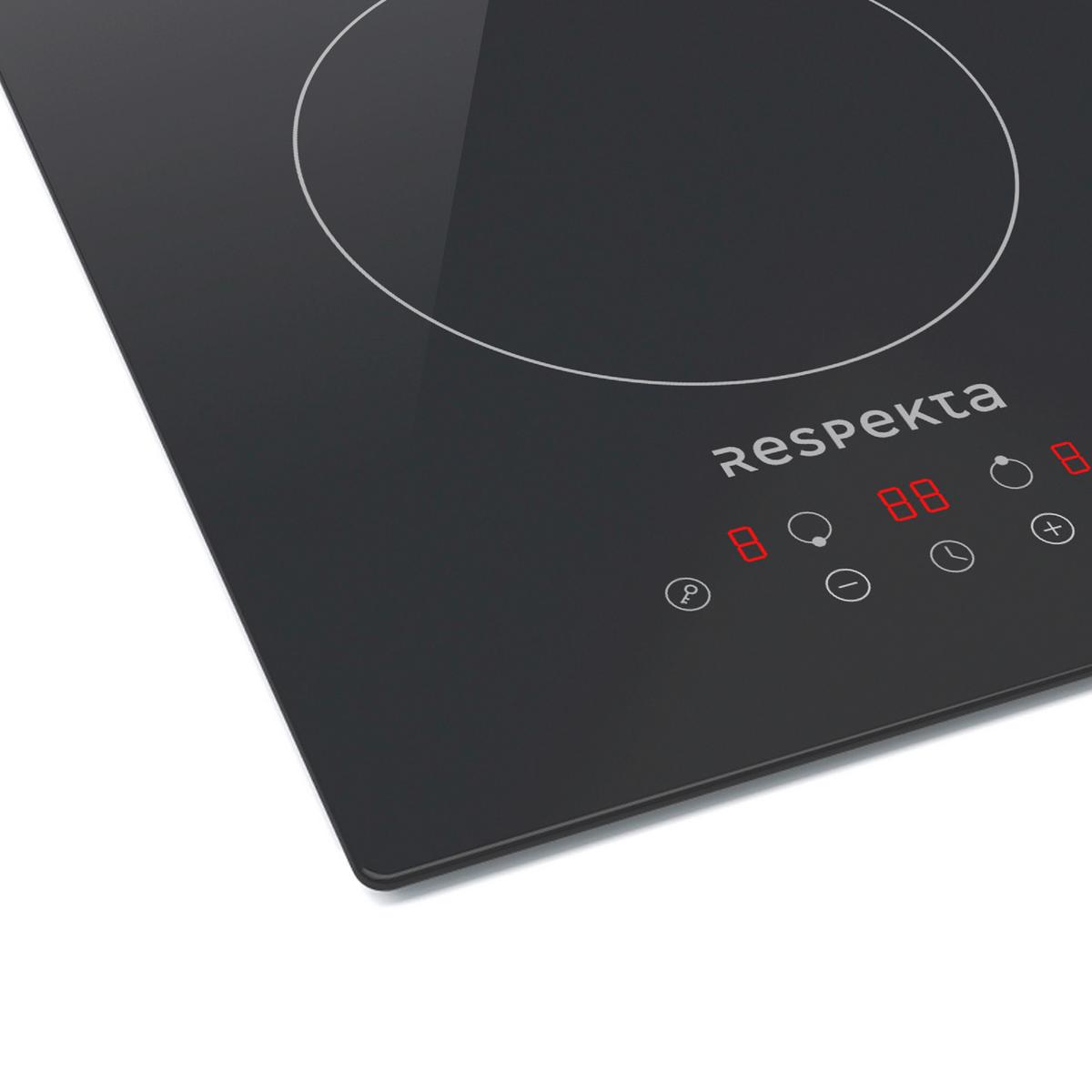 Indukcijska Kuhalna Plošča Domino, 29x52cm - črna, Basics, steklo (29/5,8/52cm) - Respekta