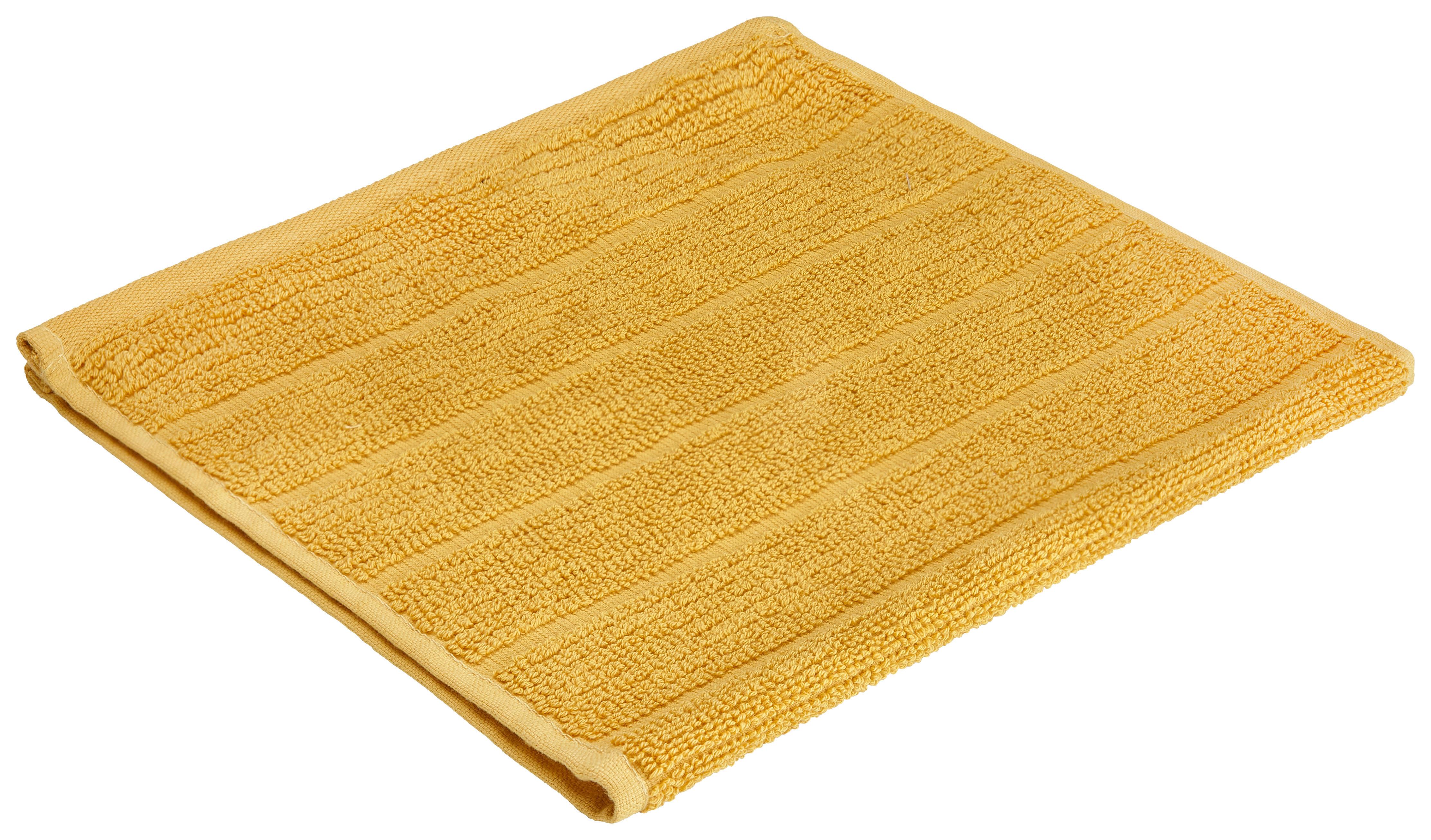 GÄSTHANDDUK ANNA - gul, textil (30/50cm) - Modern Living