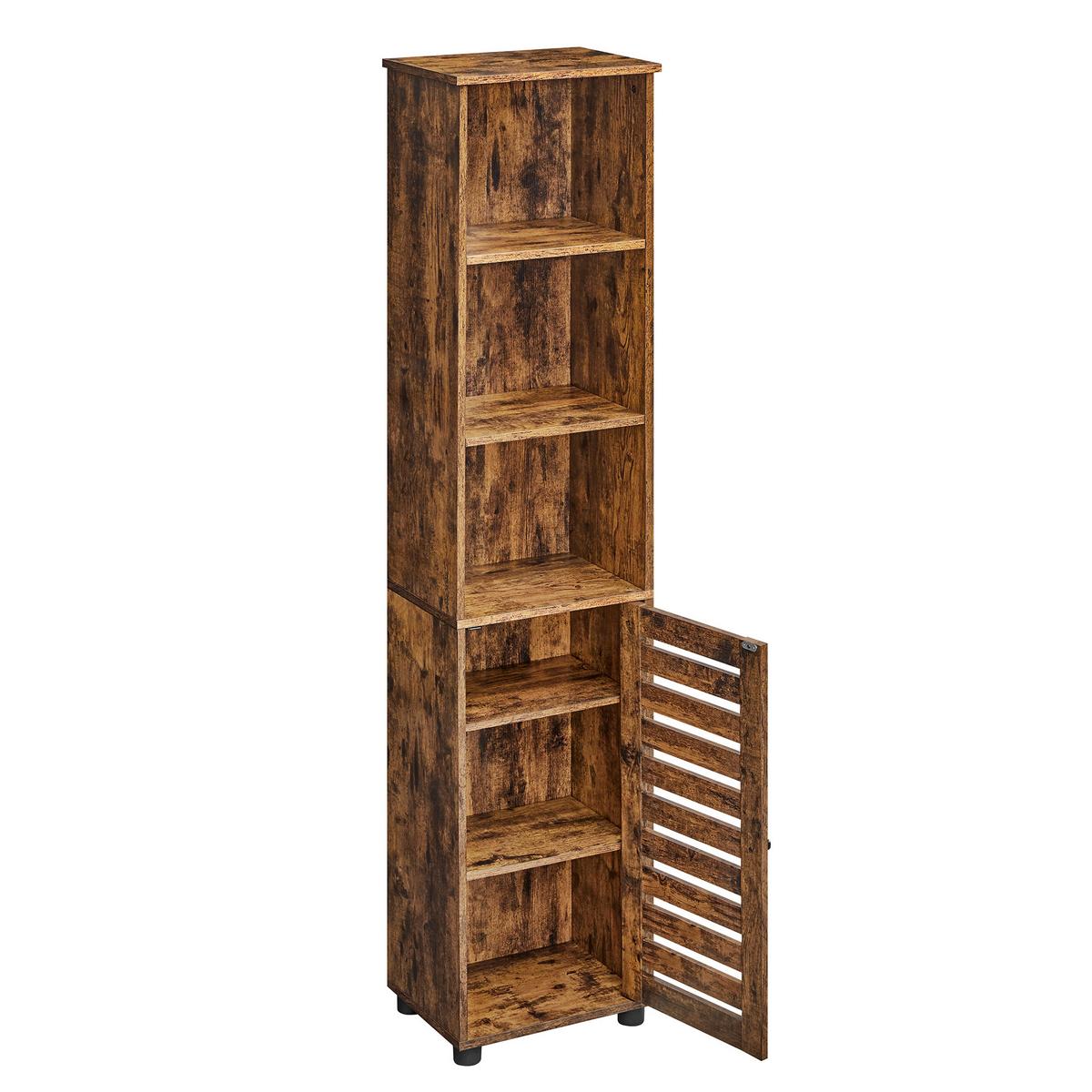 HOCHSCHRANK BBK160X01V2 - Schwarz/Braun, Trend, Holzwerkstoff/Kunststoff (40/167/30cm) - MID.YOU