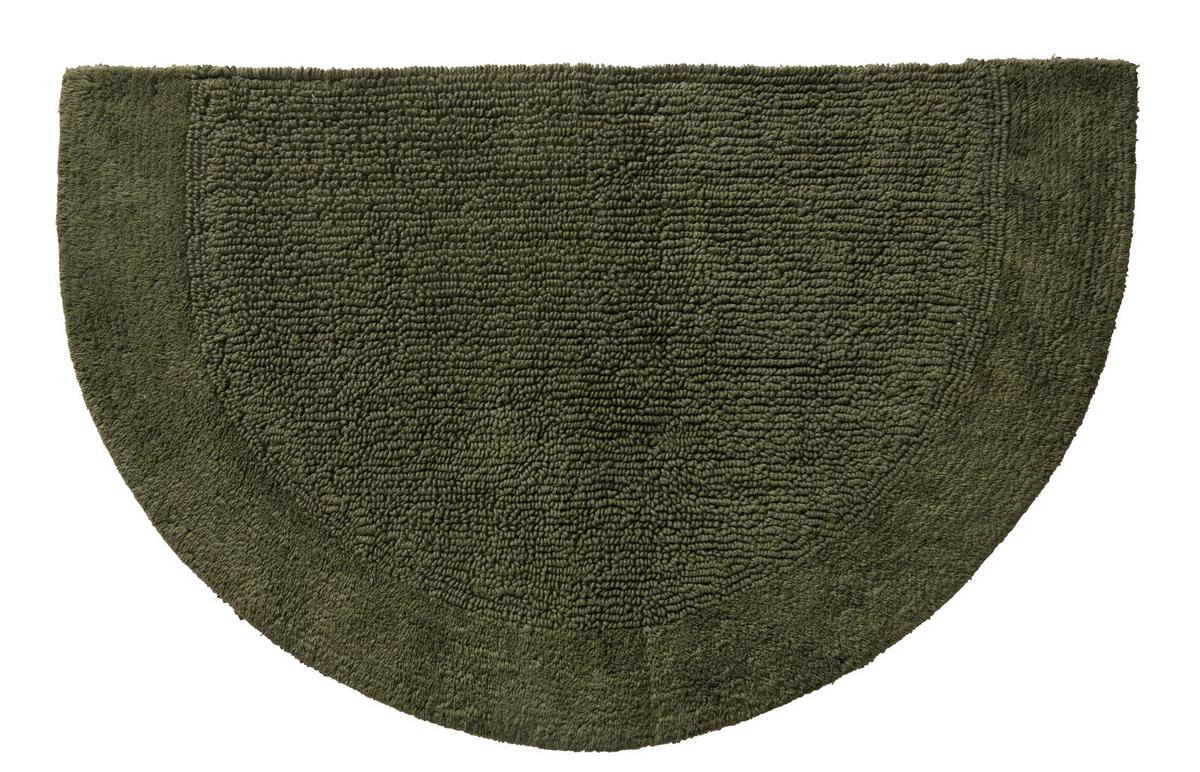 Badematte Karen in Dunkelgrün ca.50x80cm - Dunkelgrün, KONVENTIONELL, Textil (50/80cm) - Premium Living