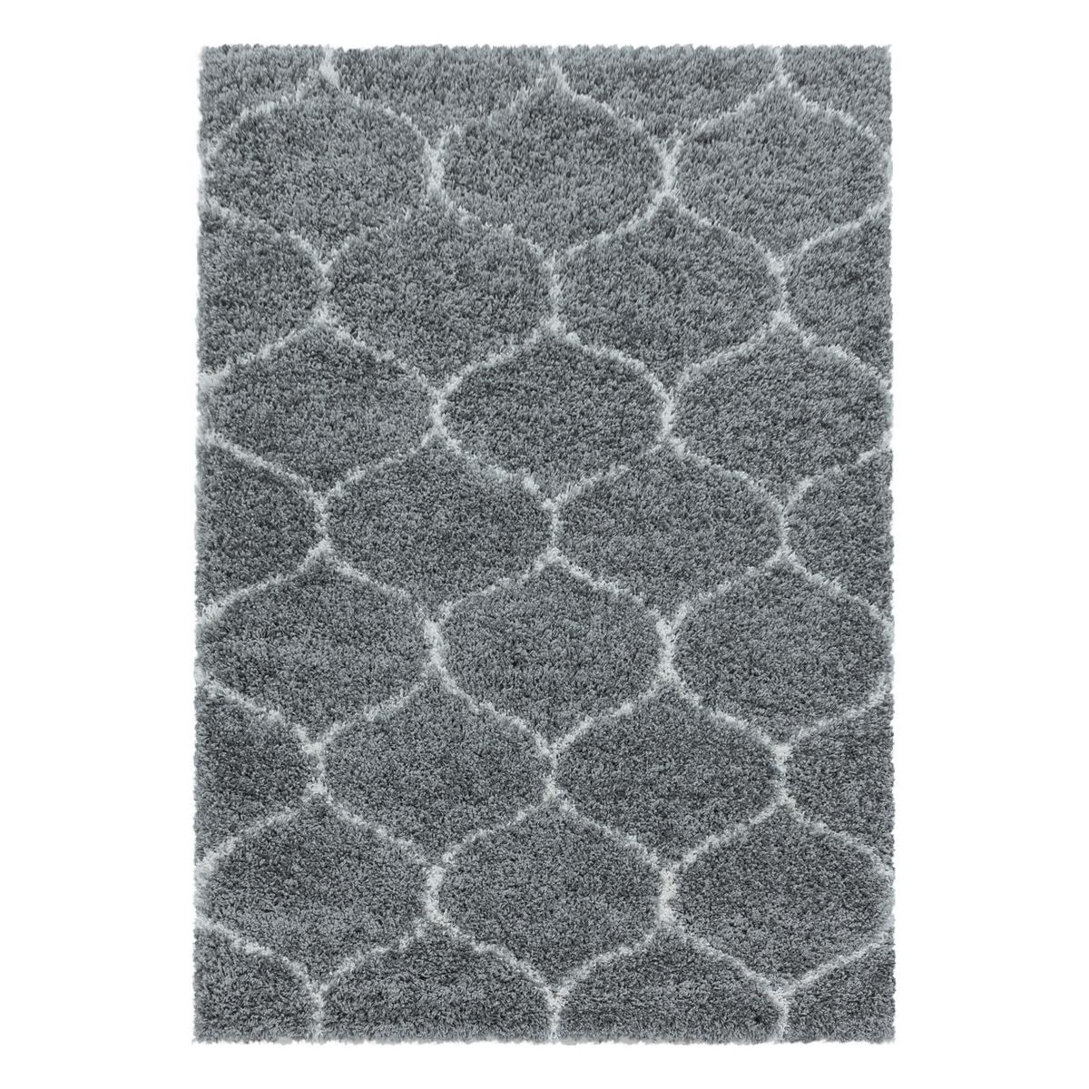 Webteppich Salsa Grau ca. 80x150cm - Grau, Design, Textil (80/150cm)