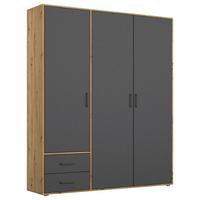 DULAP  USI ROTATIVE VOYAGER - stejar Artisan/gri, Modern, material pe bază de lemn (140/194/53cm) - Modern Living