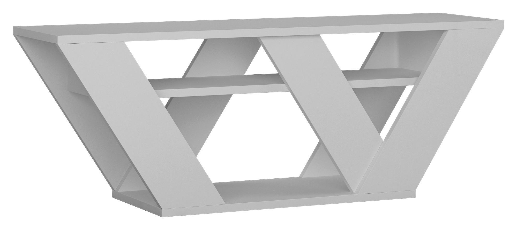 Nizka Omarica Pipralla - bela, Design, leseni material (110/30/40cm) - Livetastic