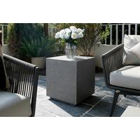 Loungetisch Tevere Faserbeton Hellgrau - Hellgrau, KONVENTIONELL, Stein (45/45/50.8cm) - Gardenson