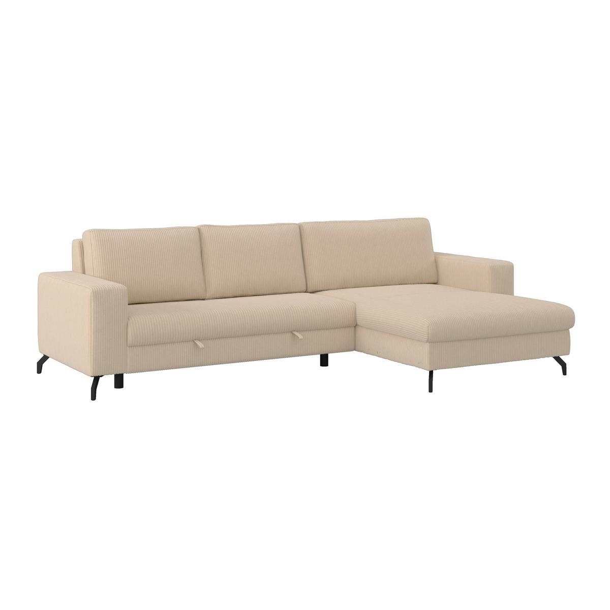 Kutna Garnitura Cloud - krem, Trend, tekstil (290/178cm) - Modern Living