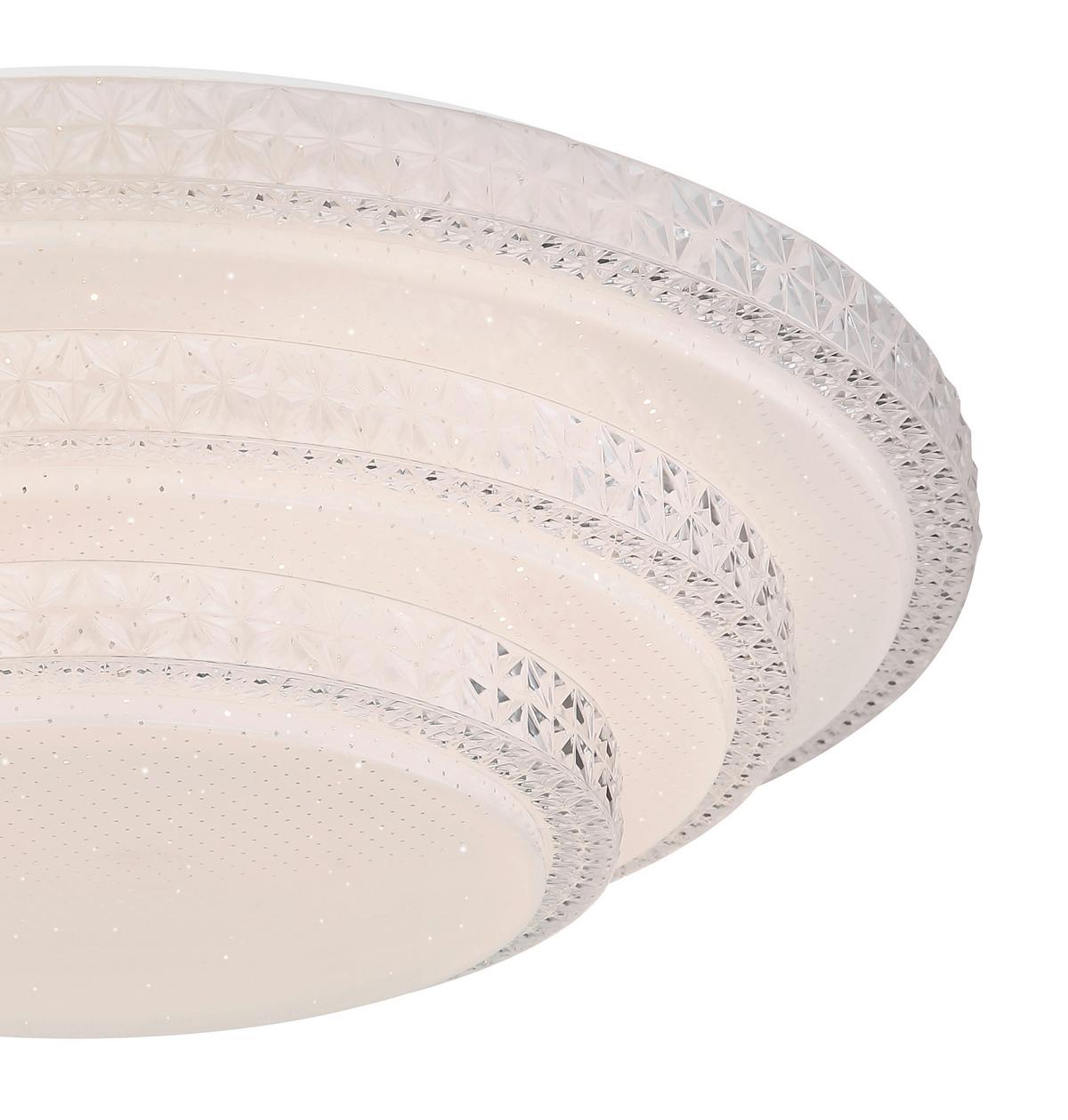 LED-Deckenleuchte Magnifique max. 30 Watt - Weiß, MODERN, Kunststoff/Metall (49,5/13cm)