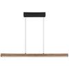 Viseča Led-svetilka 17015 - črna/temno rjava, Natur, kovina/umetna masa (115/4,5/150cm) - Globo