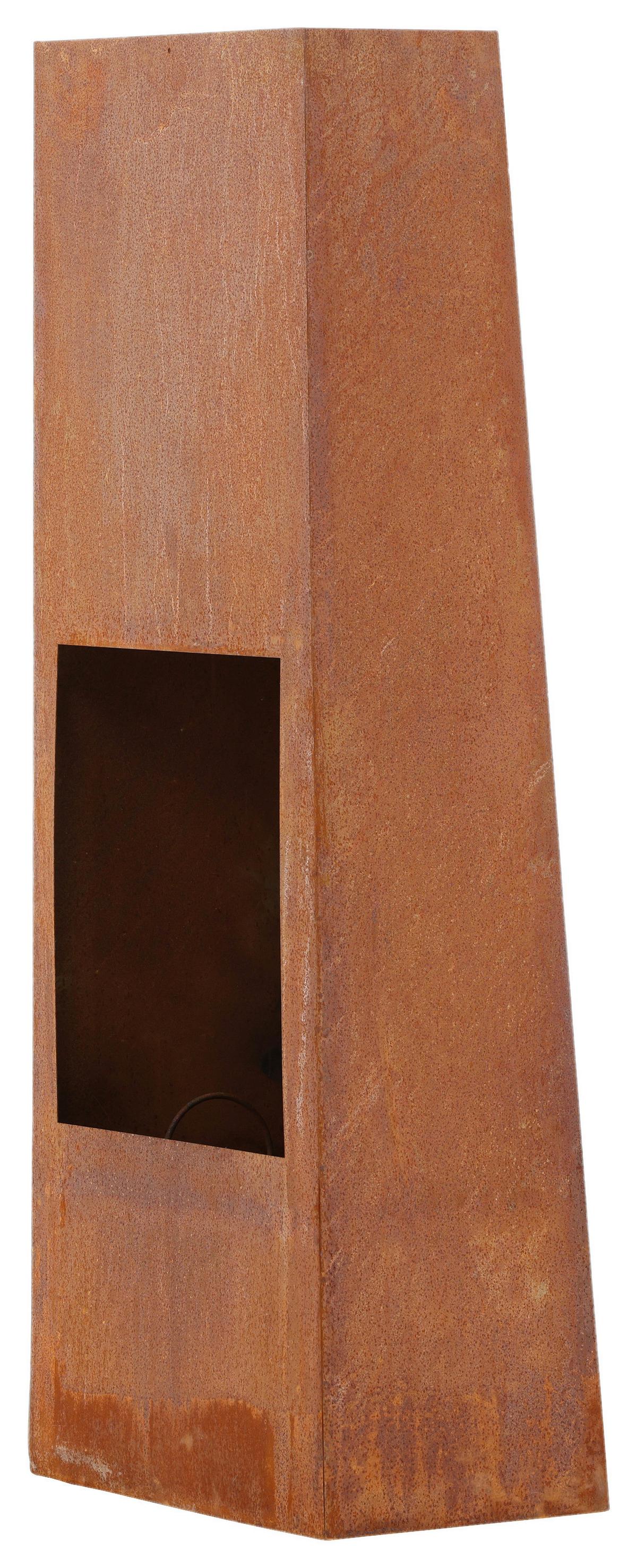 Feuerstelle Bastian ca. 50x120 cm Stahl - Dunkelorange, KONVENTIONELL, Metall (50/120/20cm) - Gardenson