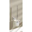 WC-Bürstengarnitur Mare Chromfarben - Chromfarben/Weiß, Glas/Kunststoff (11/38/15cm) - Mömax modern living WC-Bürstengarnitur Mare Chromfarben - Chromfarben/Weiß, Glas/Kunststoff (11/38/15cm) - Mömax modern living