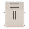 FRONTSET MASSICCIO - champagne, Modern, trämaterial (74/101cm) - Mömax