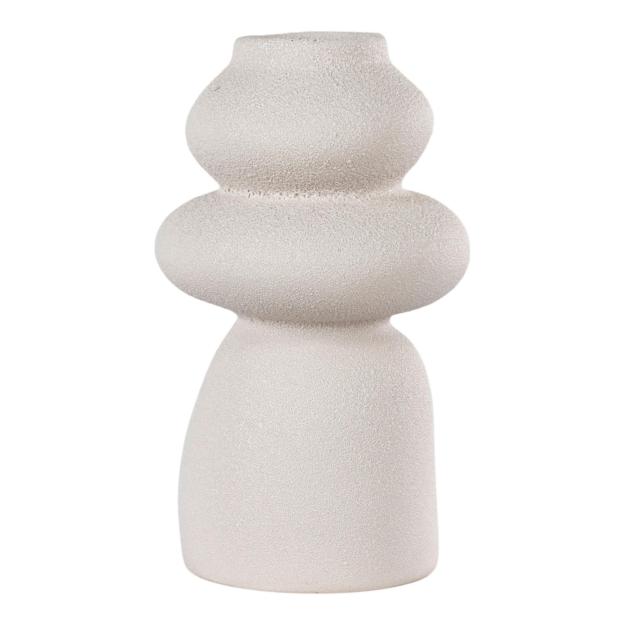 Vase Beige - Beige, Design, Keramik (14.5/26.5/14.5cm)