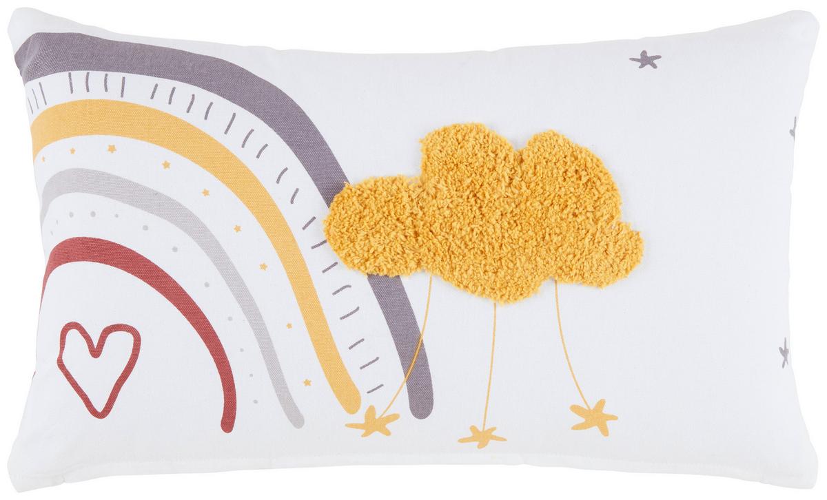 Dječji Jastuk Sammy -Ext- - bijela/siva, Konvencionalno, tekstil (30/50cm) - Modern Living