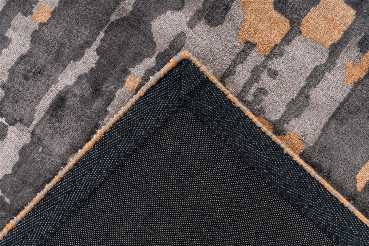 TEPPICH SINAI 225 GRAU / BLAU / GOLD - Blau/Grau, Konventionell, Textil (120/170cm) - Kayoom