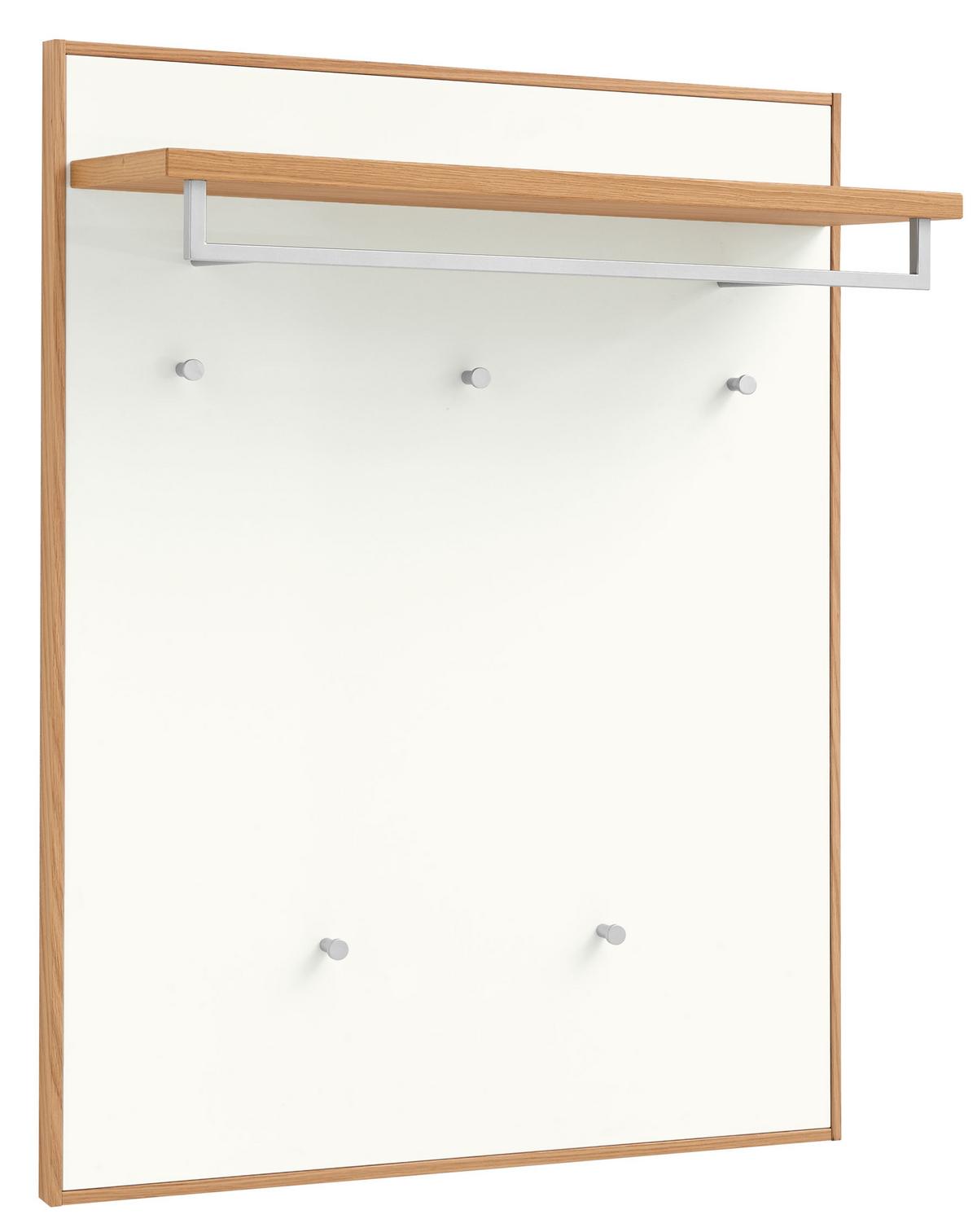 PRZEDPOKÓJ V 100 - kolor dębowy/biały, Basics, materiał drewnopochodny/drewno (165/195/40cm)