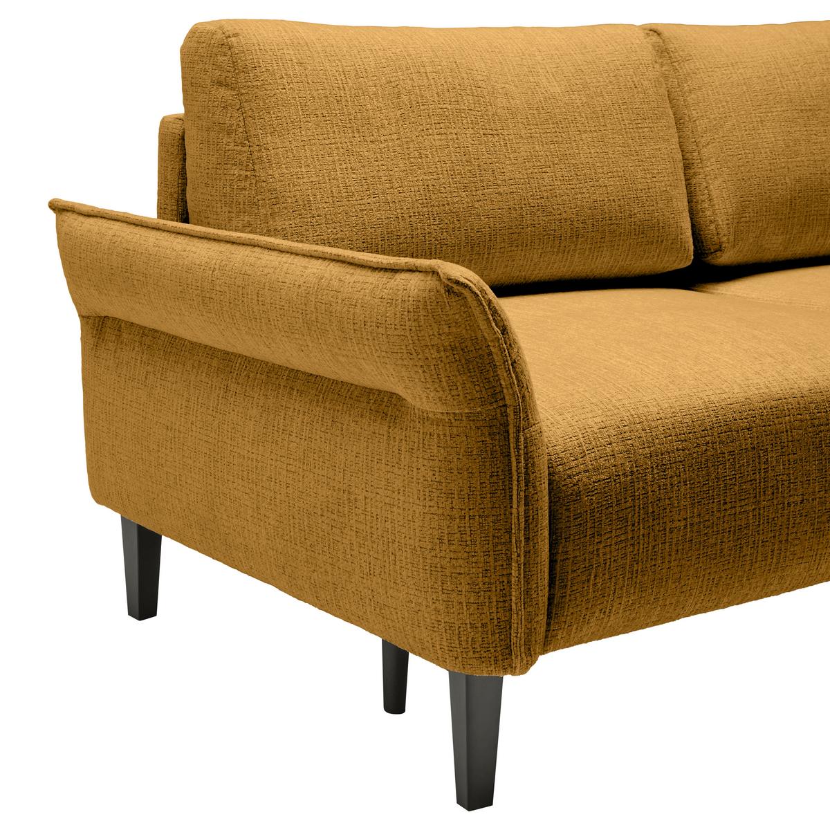 CANAPEA CU 3 LOCURI CUSTOM - galben muștar/crem, Modern, textil (183/85/92cm) - Mömax