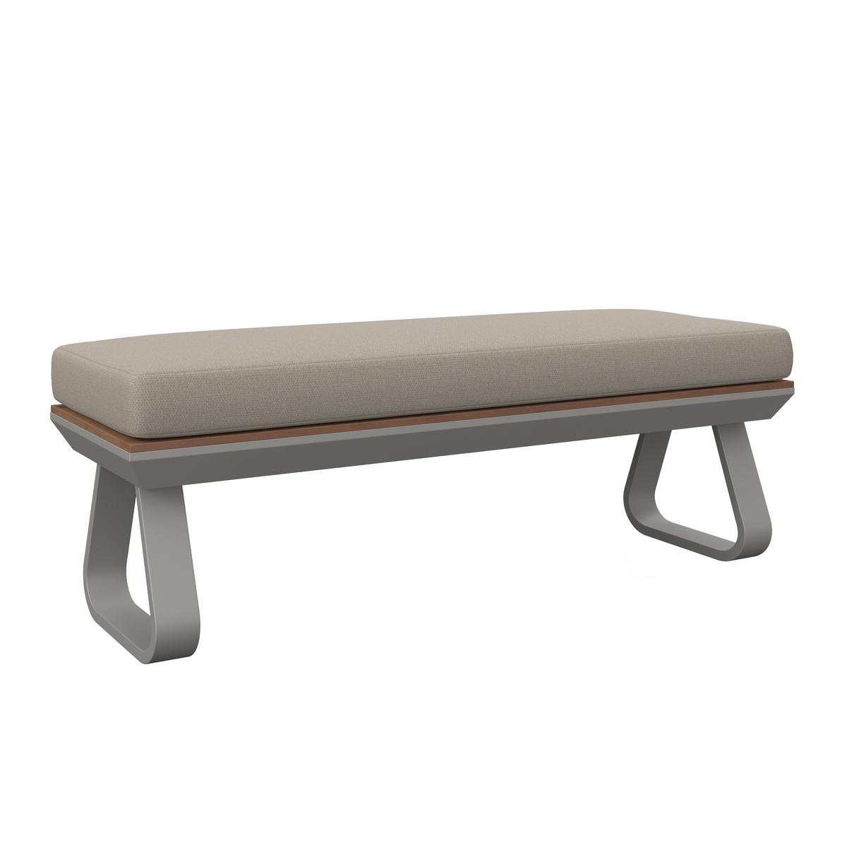 DINING-LOUNGESET EMMA - Creme/Hellgrau, Modern, Holz/Textil (248/318cm) - Bessagi Garden